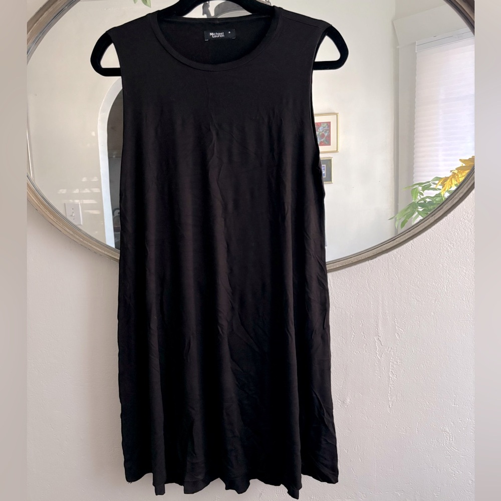 Michael Lauren black tshirt dress